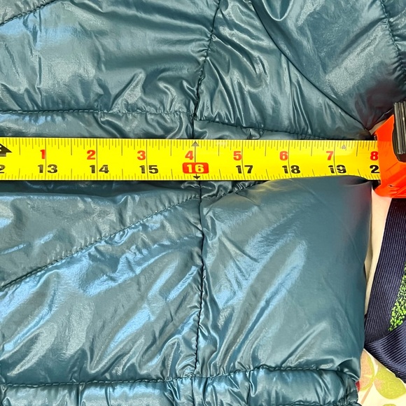 Columbia Omni Heat Womens Sz.Sm. Teal Puffer Coat Removable Faux Fur Lined Hood - Picture 12 of 12